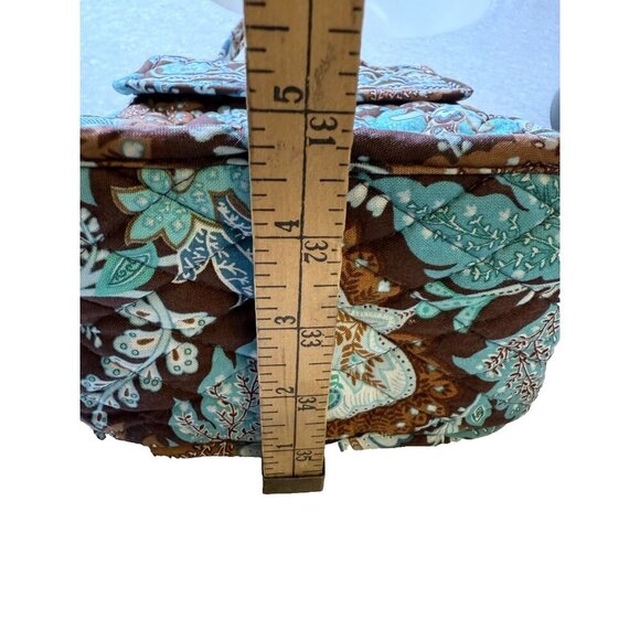 Vera Bradley Jave Blue Retired Lunch Bag Blue Brown, Lined - Picture 6 of 9